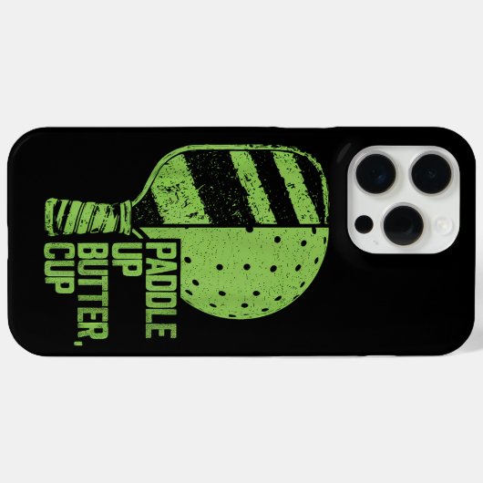 Grappige pickleball paddle up boterkop Case-Mate iPhone case (Achterkant (horizontaal))