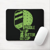 Grappige pickleball paddle up boterkop muismat (Met muis)
