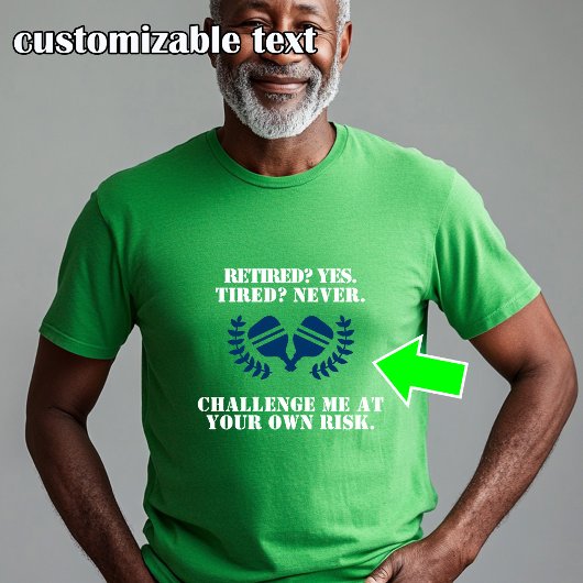 Grappige pickleball Paddle Veteran T-shirt
