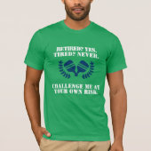 Grappige pickleball Paddle Veteran T-shirt (Voorkant)