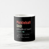 Grappige Pickleball Papa Definitie Vaderdag Koffiemok (Center)