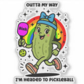 Grappige Pickleball - Pickleball Humor Sticker (Voorkant)