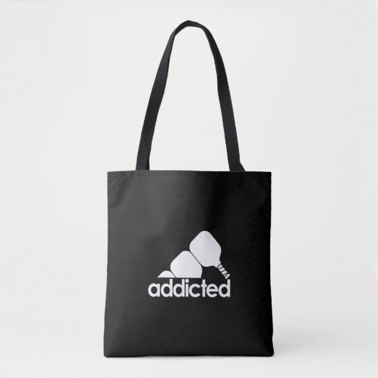 Grappige Pickleball - Pickleball Verslaafd Tote Bag (Voorkant)