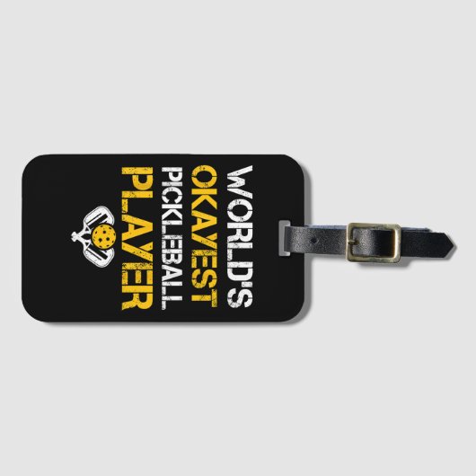 Grappige Pickleball Player Paddle - Pickleballing  Bagagelabel (Voorkant (horizontaal))