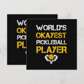 Grappige Pickleball Player Paddle - Pickleballing Bedankkaart (Voorkant / Achterkant)