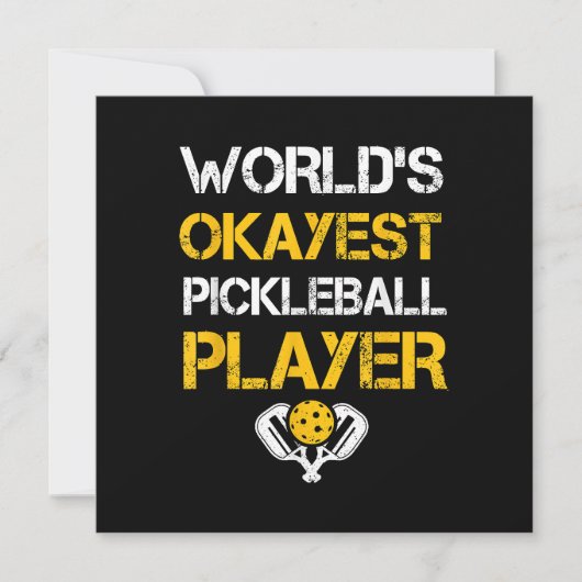 Grappige Pickleball Player Paddle - Pickleballing Bedankkaart (Voorkant)
