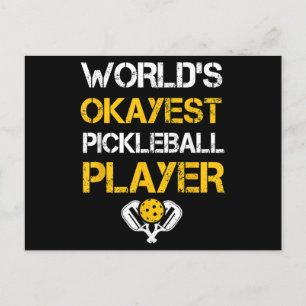 Grappige Pickleball Player Paddle - Pickleballing  Feestdagenkaart