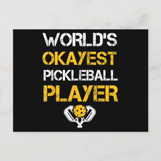 Grappige Pickleball Player Paddle - Pickleballing  Feestdagenkaart (Voorkant)