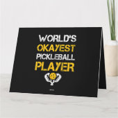 Grappige Pickleball Player Paddle - Pickleballing Kaart (Achterkant)