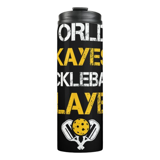 Grappige Pickleball Player Paddle - Pickleballing Thermosbeker (Voorkant)