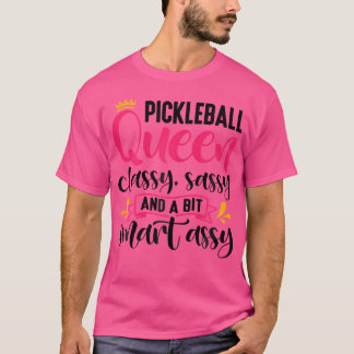 Grappige Pickleball Queen Graphic voor vrouwen Pic T-shirt