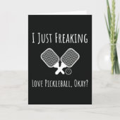 Grappige Pickleball Quote Kaart Speler Accessoires (Voorkant)