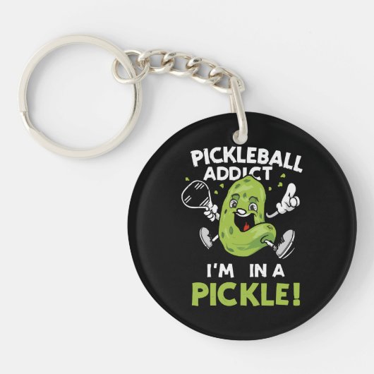 Grappige-Pickleball Sleutelhanger (Voorkant)