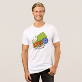 Grappige Pickleball Smash Tri-Blend Shirt (Voorkant volledig)
