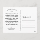 Grappige Pickleball Sneeuwman Prettig Kerstmaarten Feestdagenkaart (Achterkant)