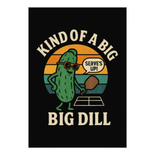 Grappige Pickleball Sociale Club Big Dill Foto Afdruk