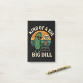 Grappige Pickleball Sociale Club Big Dill Post-it® Notes (Op bureau)