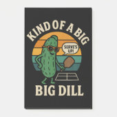 Grappige Pickleball Sociale Club Big Dill Post-it® Notes (Voorkant)