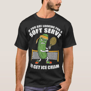 Grappige Pickleball Spelende Pickle Tennis Soft Se T-shirt
