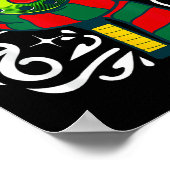 Grappige Pickleball Speler Kerstvakantie Rendier Poster (Hoek)