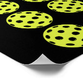 Grappige Pickleball speler Mannen Paddleball Contr Poster (Hoek)