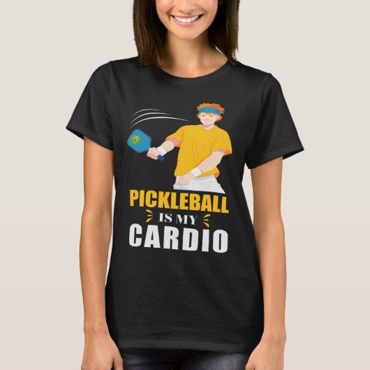 Grappige Pickleball speler met pickleball paddles  T-shirt (Voorkant)