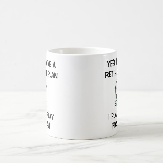 Grappige Pickleball speler mok pensionering mok ca (Center)