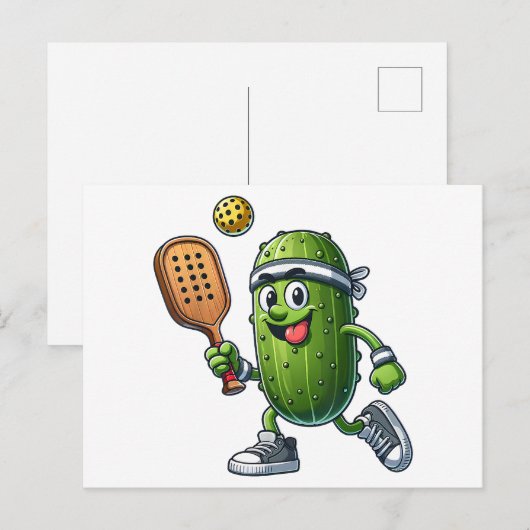 Grappige Pickleball speler Paddleball Lover Feestdagenkaart (Voorkant / Achterkant)