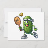 Grappige Pickleball speler Paddleball Lover Feestdagenkaart (Achterkant)