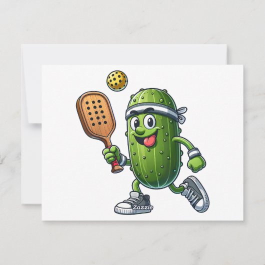 Grappige Pickleball speler Paddleball Lover Feestdagenkaart (Achterkant)