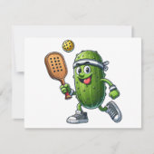 Grappige Pickleball speler Paddleball Lover Feestdagenkaart (Voorkant)