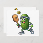 Grappige Pickleball speler Paddleball Lover Feestdagenkaart (Voorkant / Achterkant)