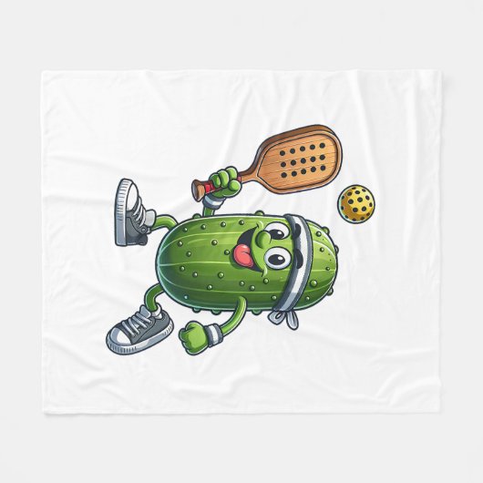 Grappige Pickleball speler Paddleball Lover Fleece Deken (Voorkant (Horizontaal))