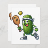 Grappige Pickleball speler Paddleball Lover Informatiekaartje (Voorkant / Achterkant)