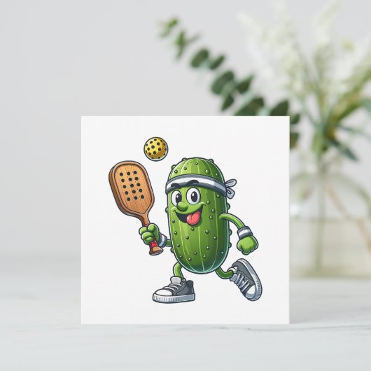 Grappige Pickleball speler Paddleball Lover Kaart (Staand voorkant)