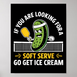 Grappige Pickleball Speler Paddleball Lover Mannen Poster