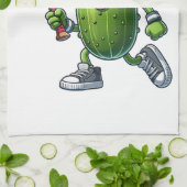 Grappige Pickleball speler Paddleball Lover Theedoek (Gevouwen)