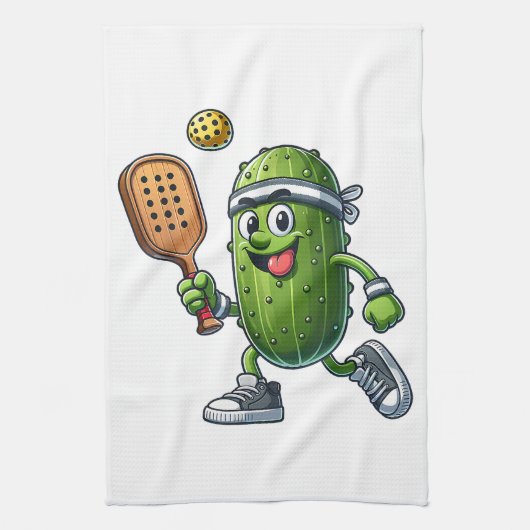 Grappige Pickleball speler Paddleball Lover Theedoek (Verticaal)