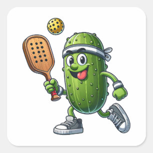 Grappige Pickleball speler Paddleball Lover Vierkante Sticker