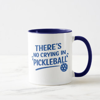 Grappige Pickleball Spreuk Blauwe Tekst Mok
