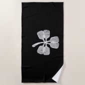 Grappige pickleball sticks als Shamrock Clover St. Strandlaken (Voorkant)