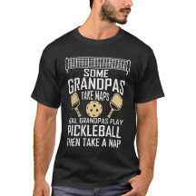 Grappige Pickleball T - shirts voor mannen Opa Pic