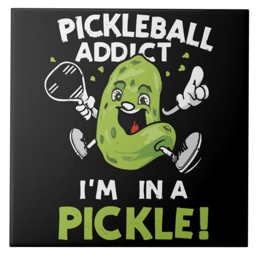 Grappige-Pickleball Tegeltje (Voorkant)