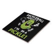 Grappige-Pickleball Tegeltje (Zijkant)