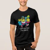 grappige pickleball Tri-Blend shirt (Voorkant)