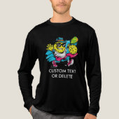 grappige pickleball Tri-Blend shirt (Voorkant volledig)