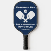 Grappige Pickleball Vader Naam Blauw Paddle (Voorkant)