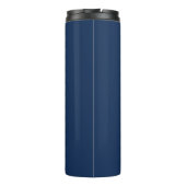 Grappige Pickleball Vader Naam Blauw Thermosbeker (Achterkant)