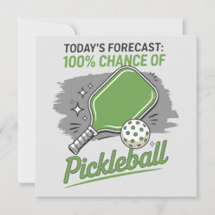 Grappige Pickleball Vandaag Prognose 100% kans Kaart