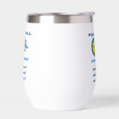 GRAPPIGE Pickleball verbetert geheugen waterfles (Links)